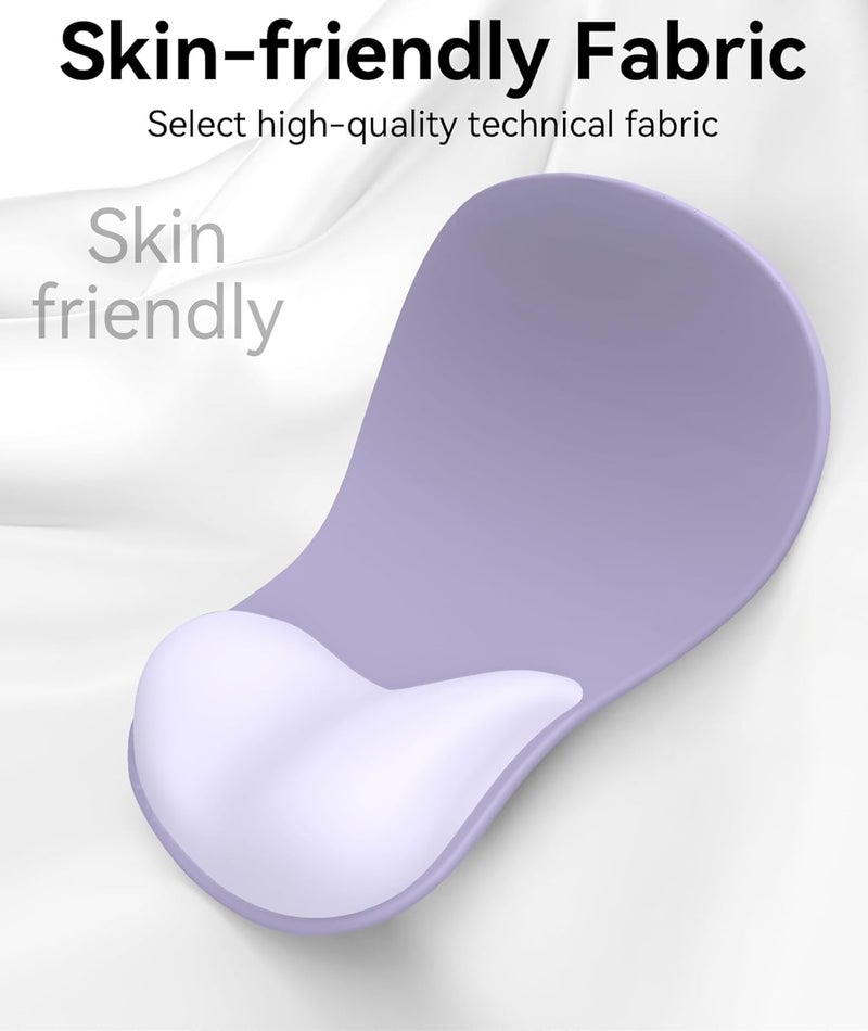 eulps Mouse Pad with Gel Wrist Rest, Ergonomic Comfortable Computer Wrist Support for Laptop, Pain Relief Mousepad with Non-Slip PU Base for Office & Home (Purple) - Image 4